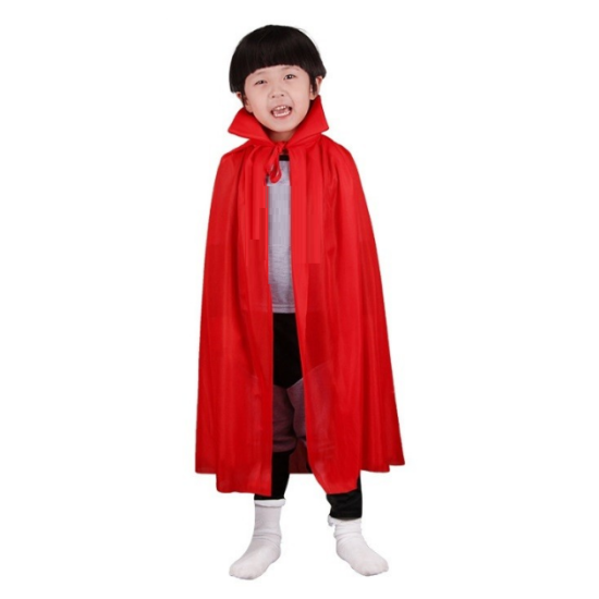Kırmızı Renk Yakalı Pelerin Çocuk Boy 90 cm Kırmızı Renk Yakalı Pelerin Çocuk Boy 90 cm