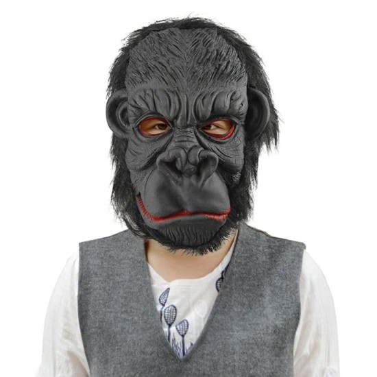 Lateks Goril Maskesi Maymun Maskesi Et Maskesi Orangutan Siyah Saçlı 3 No Lateks Goril Maskesi Maymun Maskesi Et Maskesi Orangutan Siyah Saçlı 3 No