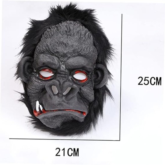 Lateks Goril Maskesi Maymun Maskesi Et Maskesi Orangutan Siyah Saçlı 4 No Lateks Goril Maskesi Maymun Maskesi Et Maskesi Orangutan Siyah Saçlı 4 No