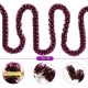Mor Tcu Renk 4 cm Genişlik Garland Çift Renk Sim Süs 180 cm