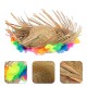 Naturel Renk Püsküllü Örme Hasır Hawaii Luau ha Şapka 13x36 cm Naturel Renk Püsküllü Örme Hasır Hawaii Luau ha Şapka 13x36 cm