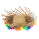 Naturel Renk Püsküllü Örme Hasır Hawaii Luau ha Şapka 13x36 cm Naturel Renk Püsküllü Örme Hasır Hawaii Luau ha Şapka 13x36 cm