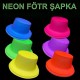 Neon Partisi Sarı Renk Plastik Fötr Şapka Neon Partisi Sarı Renk Plastik Fötr Şapka