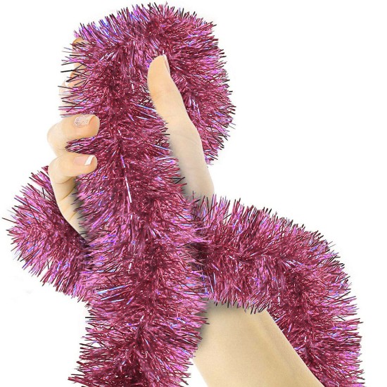 Parti İçin Sim Süs 2 Metre Uzunluk 8 cm Genişlik Pembe Renk İthal Parti İçin Sim Süs 2 Metre Uzunluk 8 cm Genişlik Pembe Renk İthal