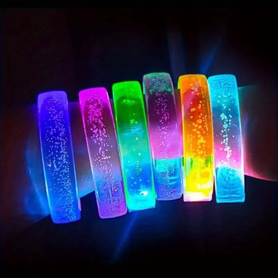Pembe Led Işıklı Baskı Yapılabilen Pilli Bileklik Bilezik 1,5 cm Genişlik Pembe Led Işıklı Baskı Yapılabilen Pilli Bileklik Bilezik 1,5 cm Genişlik
