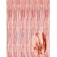 Rose Gold Püsküllü Kapı Perdesi - Parti, Bekarlığa Veda, Doğum Günü 1x2 m Rose Gold Püsküllü Kapı Perdesi - Parti, Bekarlığa Veda, Doğum Günü 1x2 m