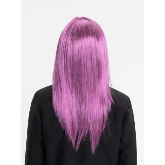Rose Pembe Renk Düz Kesim Uzun Parti Peruğu Takma Saç Rose Pembe Renk Düz Kesim Uzun Parti Peruğu Takma Saç
