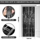 Siyah Renk Ekstra Metalize Parlak Saçaklı Arka Fon Perde İthal A Kalite 1x2 Metre Siyah Renk Ekstra Metalize Parlak Saçaklı Arka Fon Perde İthal A Kalite 1x2 Metre
