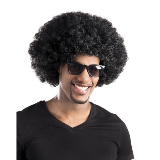 Siyah Renk Kıvırcık Afro Bonus Peruk Parti Peruğu Siyah Renk Kıvırcık Afro Bonus Peruk Parti Peruğu