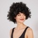 Siyah Renk Kıvırcık Afro Bonus Peruk Siyah Renk Kıvırcık Afro Bonus Peruk