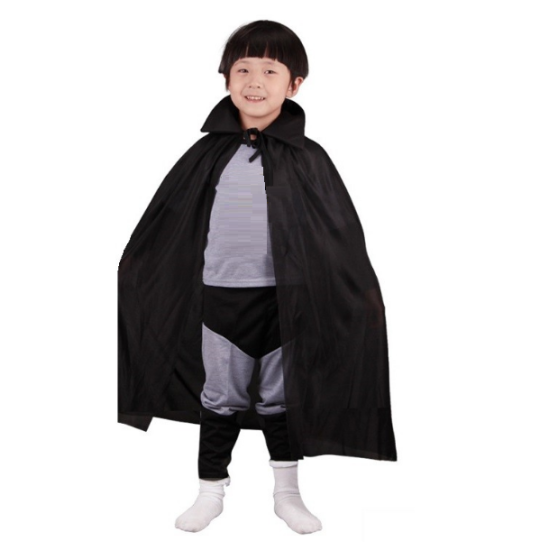 Siyah Renk Yakalı Çocuk Pelerin 90 cm Siyah Renk Yakalı Çocuk Pelerin 90 cm