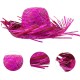 Tropikal Parti Pembe Fuşya Hasır Hawaii Şapkası 13x36 cm Tropikal Parti Pembe Fuşya Hasır Hawaii Şapkası 13x36 cm
