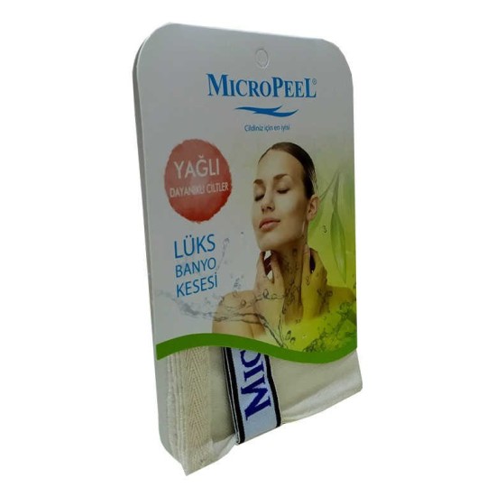 İpek Yağlı Cilt İçin Banyo Kesesi Beyaz 16X24 İpek Yağlı Cilt İçin Banyo Kesesi Beyaz 16X24