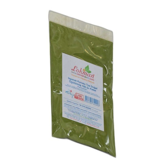 Ispanak Kurusu Toz Doğal Öğütülmüş 100 Gr Paket Ispanak Kurusu Toz Doğal Öğütülmüş 100 Gr Paket