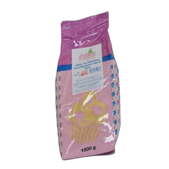 Jelatin Toz Öğütülmüş Pasta Malzemesi 1000 Gr Paket Jelatin Toz Öğütülmüş Pasta Malzemesi 1000 Gr Paket