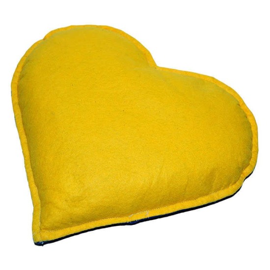 Kalp Desenli Doğal Kaya Tuzu Yastığı Sarı - Lacivert 2-3 Kg Kalp Desenli Doğal Kaya Tuzu Yastığı Sarı - Lacivert 2-3 Kg