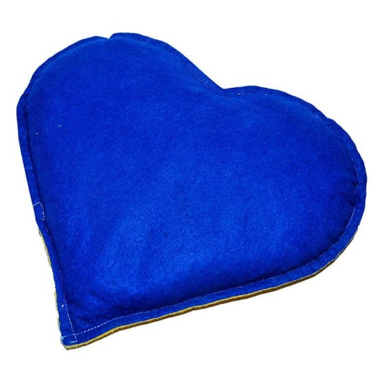 Kalp Desenli Doğal Kaya Tuzu Yastığı Sarı - Lacivert 2-3 Kg Kalp Desenli Doğal Kaya Tuzu Yastığı Sarı - Lacivert 2-3 Kg