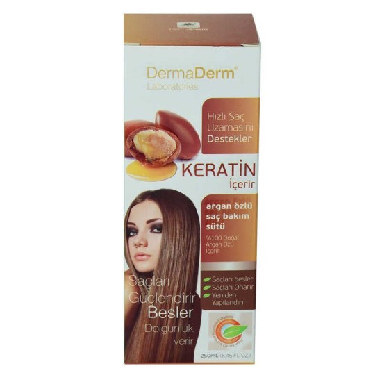 Keratinli Argan Özlü Saç Bakım Sütü Hızlı Saç Uzamasına Etkili 250 ML Keratinli Argan Özlü Saç Bakım Sütü Hızlı Saç Uzamasına Etkili 250 ML