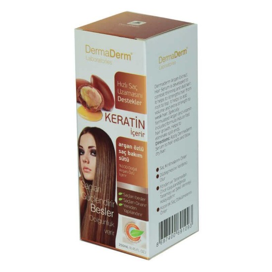 Keratinli Argan Özlü Saç Bakım Sütü Hızlı Saç Uzamasına Etkili 250 ML Keratinli Argan Özlü Saç Bakım Sütü Hızlı Saç Uzamasına Etkili 250 ML
