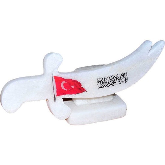 Kılıç Şekilli Tevhid Bayrak Logolu Doğal Kaya Tuzu Biblosu Beyaz 2-3 Kg Kılıç Şekilli Tevhid Bayrak Logolu Doğal Kaya Tuzu Biblosu Beyaz 2-3 Kg
