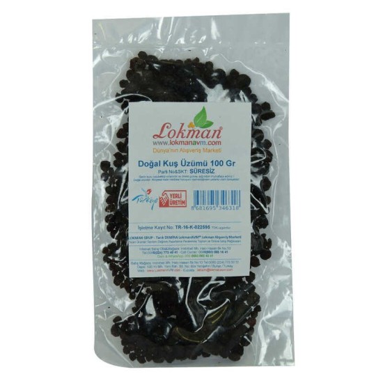 Kuş Üzümü Doğal 100 Gr Paket Kuş Üzümü Doğal 100 Gr Paket