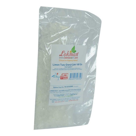 Limon Tuzu Granül Çakıl 100 Gr Paket Limon Tuzu Granül Çakıl 100 Gr Paket