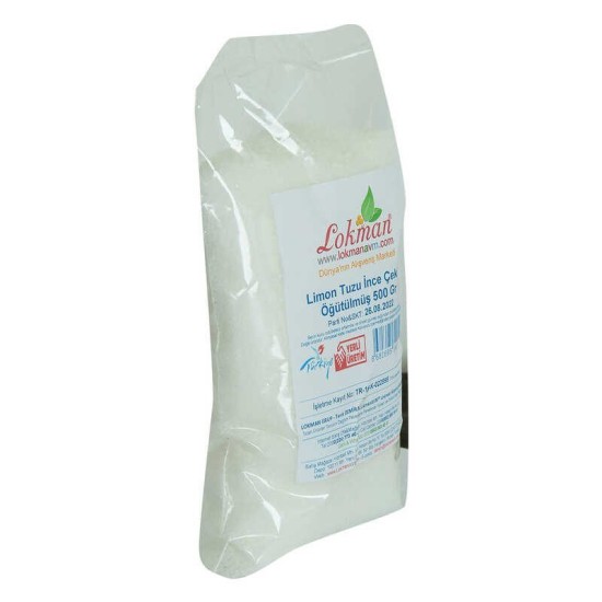 Limon Tuzu İnce Çekim Öğütülmüş 500 Gr Paket Limon Tuzu İnce Çekim Öğütülmüş 500 Gr Paket