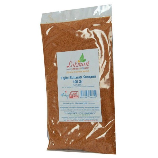 Fajita Baharatı Karışımı 100 Gr Paket Fajita Baharatı Karışımı 100 Gr Paket