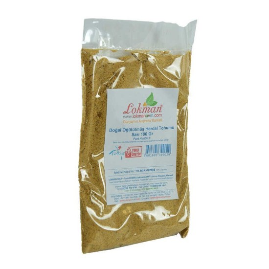 Hardal Tohumu Öğütülmüş Doğal Sarı 100 Gr Paket Hardal Tohumu Öğütülmüş Doğal Sarı 100 Gr Paket