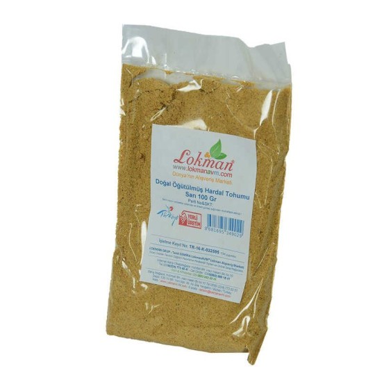 Hardal Tohumu Öğütülmüş Doğal Sarı 100 Gr Paket Hardal Tohumu Öğütülmüş Doğal Sarı 100 Gr Paket