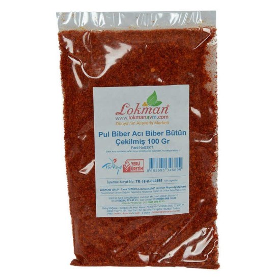 Pul Biber Çok Acı Biber Zehir Acı Bütün Biber Çekilmiş 100 Gr Paket Pul Biber Çok Acı Biber Zehir Acı Bütün Biber Çekilmiş 100 Gr Paket