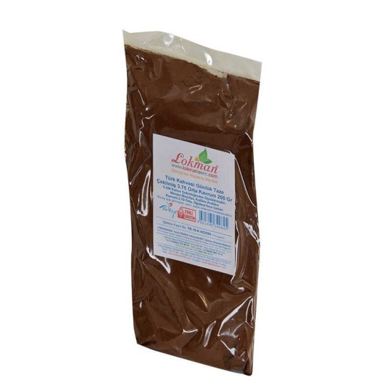 Türk Kahvesi Günlük Taze Çekilmiş 3.75 Orta Kavrum 200 Gr Paket Türk Kahvesi Günlük Taze Çekilmiş 3.75 Orta Kavrum 200 Gr Paket