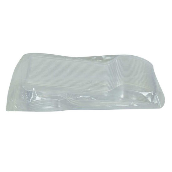 Lüks Çatal Sert Plastik Şeffaf 50 Adet 1 Paket Lüks Çatal Sert Plastik Şeffaf 50 Adet 1 Paket