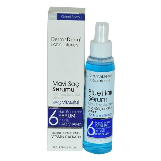 Mavi Saç Serumu Saç Güçlendirici Serum (Biotin Panthenol Vitamin E-Keratin) 125 ML Mavi Saç Serumu Saç Güçlendirici Serum (Biotin Panthenol Vitamin E-Keratin) 125 ML