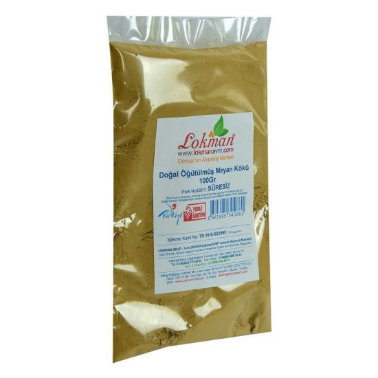 Meyan Kökü Öğütülmüş Doğal 100 Gr Paket Meyan Kökü Öğütülmüş Doğal 100 Gr Paket