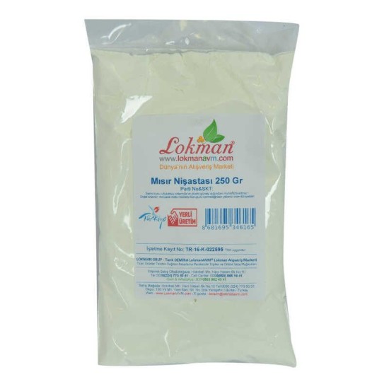 Mısır Nişastası 250 Gr Paket Mısır Nişastası 250 Gr Paket