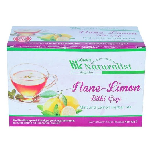 Nane Limon Çayı 20 Süzen Poşet Nane Limon Çayı 20 Süzen Poşet