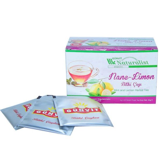 Nane Limon Çayı 20 Süzen Poşet Nane Limon Çayı 20 Süzen Poşet
