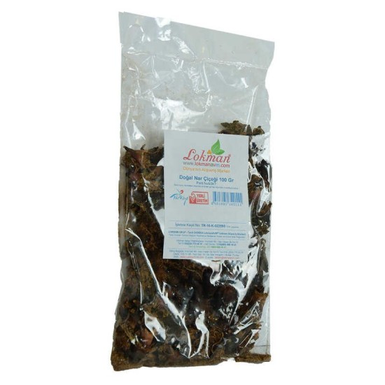 Nar Çiçeği Doğal 100 Gr Paket Nar Çiçeği Doğal 100 Gr Paket