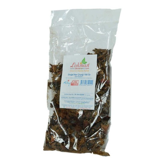 Nar Çiçeği Doğal 100 Gr Paket Nar Çiçeği Doğal 100 Gr Paket