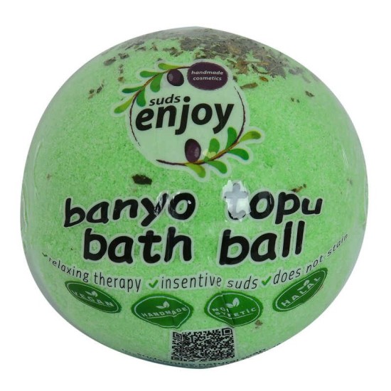Okaliptuslu El Yapımı Banyo Küvet Topu Sabunu Yeşil 90-120 Gr Okaliptuslu El Yapımı Banyo Küvet Topu Sabunu Yeşil 90-120 Gr