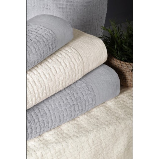 Bambu Bornoz Seti Lisse Coin İvory Bambu Bornoz Seti Lisse Coin İvory