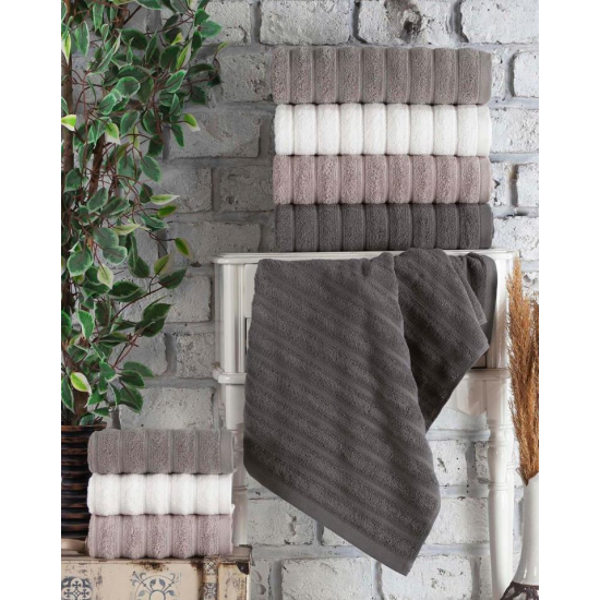 Jakarlı 4´lü 50x90 El Havlusu Monna Jakarlı 4´lü 50x90 El Havlusu Monna