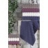 Jakarlı 4´lü 50x90 El Havlusu Monna V2 Gülkurusu