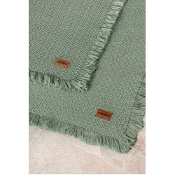 Bath Rug Set Yeşil 2'li 75x125 60x90