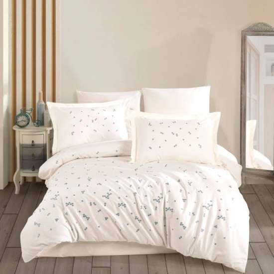 Çift Kişilik Poplin Premium Nakışlı Nev Spring Krem Çift Kişilik Poplin Premium Nakışlı Nev Spring Krem