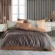 Çift Kişilik Saten Nev Lotus Bronz Çift Kişilik Saten Nev Lotus Bronz