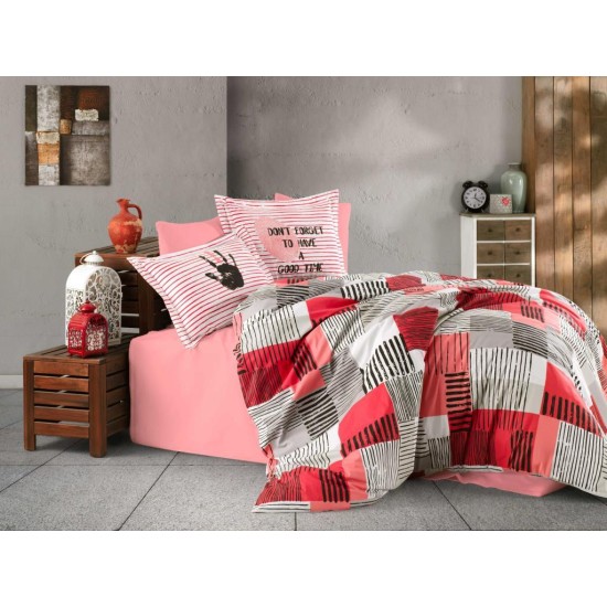 Tek Kişilik Poplin Nev Takımı Bermuda Koral Tek Kişilik Poplin Nev Takımı Bermuda Koral