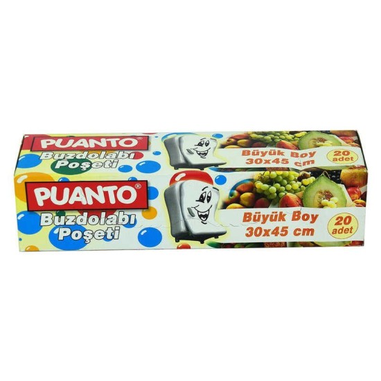 Buzdolabı Poşeti Büyük Boy 30x45 Cm 20 Adet Buzdolabı Poşeti Büyük Boy 30x45 Cm 20 Adet