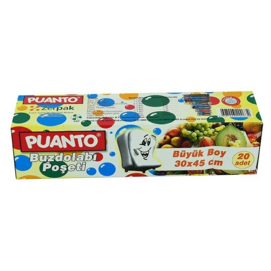 Buzdolabı Poşeti Büyük Boy 30x45 Cm 20 Adet Buzdolabı Poşeti Büyük Boy 30x45 Cm 20 Adet